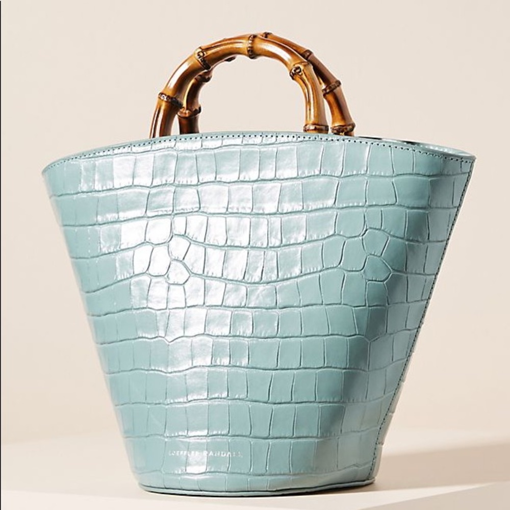 LOEFFLER RANDALL Agnes Croc-Embossed Leather tote